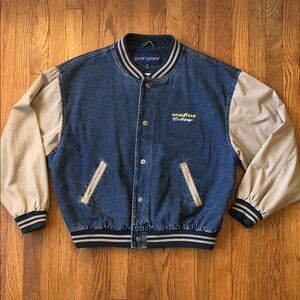 Vintage NASCAR Goodyear Embroidered Men’s Bomber Jacket Size XL